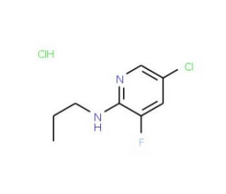 5-Chloro-3-fluoro-2-(N-propylamino)pyridine, HCl (CAS 1073372-11-8) - chemical structure image