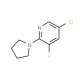 5-Chloro-3-fluoro-2-(pyrrolidin-1-yl)pyridine (CAS 1020253-18-2) - chemical structure image