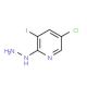 (5-Chloro-3-iodo-2-pyridyl)hydrazine (CAS 942206-12-4) - chemical structure image