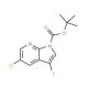 5-Chloro-3-iodo-pyrrolo[2,3-b]pyridine-1-carboxylic acid tert-butyl ester (CAS 928653-79-6) - chemical structure image