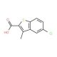 5-Chloro-3-methyl-1-benzothiophene-2-carboxylic acid (CAS 50451-84-8) - chemical structure image