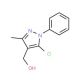 (5-chloro-3-methyl-1-phenyl-1H-pyrazol-4-yl)methanol (CAS 1136-60-3) - chemical structure image