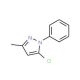 5-Chloro-3-methyl-1-phenyl-1H-pyrazole (CAS 1131-17-5) - chemical structure image