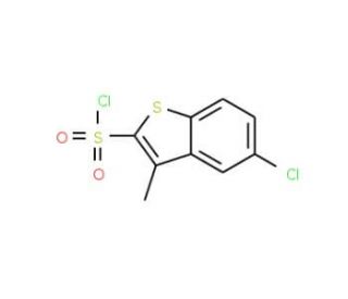5-Chloro-3-methylbenzo[b]thiophene-2-sulfonyl chloride (CAS 166964-33-6) - chemical structure image