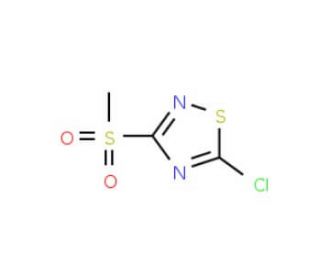 5-Chloro-3-methylsulfonyl-1,2,4-thiadiazole (CAS 88982-72-3) - chemical structure image