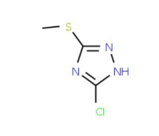 5-chloro-3-(methylthio)-1H-1,2,4-triazole - chemical structure image