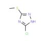 5-chloro-3-(methylthio)-1H-1,2,4-triazole - chemical structure image