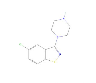 5-Chloro-3-(piperazin-1-yl)benzol[d]isothiazole (CAS 1330173-07-3) - chemical structure image