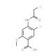 5-chloro-4-[(chloroacetyl)amino]-2-methoxybenzoic acid (CAS 57645-26-8) - chemical structure image