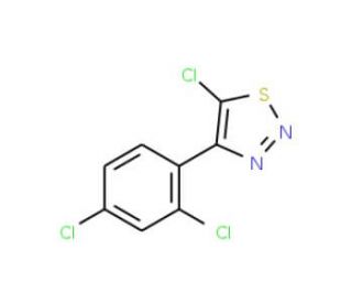 5-Chloro-4-(2,4-dichlorophenyl)-1,2,3-thiadiazole - chemical structure image