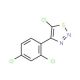 5-Chloro-4-(2,4-dichlorophenyl)-1,2,3-thiadiazole - chemical structure image