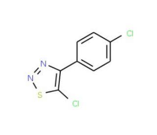 5-Chloro-4-(4-chlorophenyl)-1,2,3-thiadiazole - chemical structure image