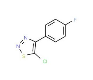 5-Chloro-4-(4-fluorophenyl)-1,2,3-thiadiazole - chemical structure image