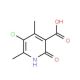 5-Chloro-4,6-dimethyl-2-oxo-1,2-dihydro-pyridine-3-carboxylic acid (CAS 309275-47-6) - chemical structure image