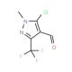 5-Chloro-4-formyl-1-methyl-3-(trifluoromethyl)-1H-pyrazole (CAS 128455-62-9) - chemical structure image