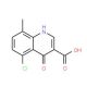 5-Chloro-4-hydroxy-8-methylquinoline-3-carboxylic acid (CAS 641993-09-1) - chemical structure image
