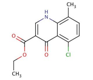 5-Chloro-4-hydroxy-8-methylquinoline-3-carboxylic acid ethyl ester (CAS 351893-52-2) - chemical structure image