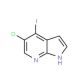 5-Chloro-4-iodo-1H-pyrrolo[2,3-b]pyridine (CAS 1020056-77-2) - chemical structure image