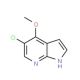 5-Chloro-4-methoxy-1H-pyrrolo[2,3-b]pyridine (CAS 1020056-69-2) - chemical structure image