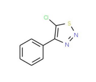 5-Chloro-4-phenyl-1,2,3-thiadiazole (CAS 53646-00-7) - chemical structure image