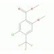 5-Chloro-4-trifluoromethyl-2-methoxy benzoic acid methyl ester (CAS 885518-15-0) - chemical structure image