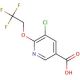 5-chloro-6-(2,2,2-trifluoroethoxy)pyridine-3-carboxylic acid - chemical structure image
