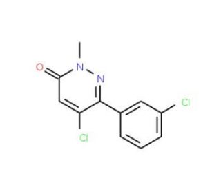 5-Chloro-6-(3-chlorophenyl)-2-methylpyridazin-3(2H)-one (CAS 849021-00-7) - chemical structure image