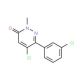 5-Chloro-6-(3-chlorophenyl)-2-methylpyridazin-3(2H)-one (CAS 849021-00-7) - chemical structure image