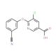 5-chloro-6-(3-cyanophenoxy)nicotinic acid - chemical structure image