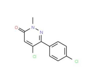 5-Chloro-6-(4-chlorophenyl)-2-methylpyridazin-3(2H)-one (CAS 849021-02-9) - chemical structure image