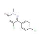 5-Chloro-6-(4-chlorophenyl)-2-methylpyridazin-3(2H)-one (CAS 849021-02-9) - chemical structure image