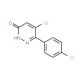 5-Chloro-6-(4-chlorophenyl)pyridazin-3(2H)-one (CAS 80591-41-9) - chemical structure image