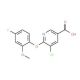 5-chloro-6-(4-fluoro-2-methoxyphenoxy)nicotinic acid - chemical structure image