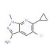 5-Chloro-6-cyclopropyl-1-methyl-1H-pyrazolo[3,4-b]pyridin-3-amine - chemical structure image