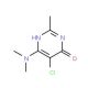 5-Chloro-6-(dimethylamino)-2-methyl-4-pyrimidinol - chemical structure image