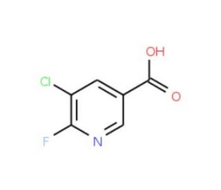 5-Chloro-6-fluoronicotinic acid - chemical structure image