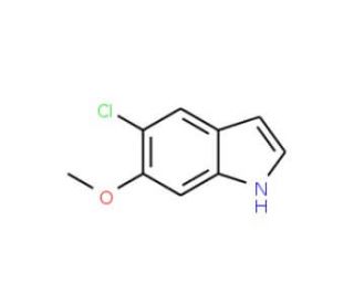 5-Chloro-6-methoxyindole (CAS 90721-60-1) - chemical structure image