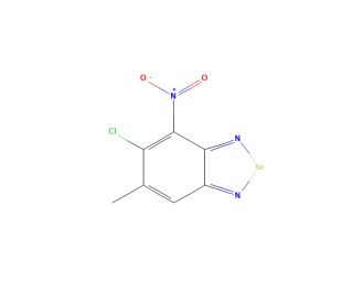 5-Chloro-6-methyl-4-nitro-2,1,3-benzoselenadiazole (CAS 147021-84-9) - chemical structure image