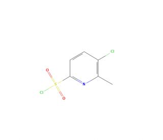 5-Chloro-6-methylpyridine-2-sulfonyl Chloride (CAS 1279213-03-4) - chemical structure image