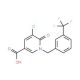 5-Chloro-6-oxo-1-[3-(trifluoromethyl)benzyl]-1,6-dihydro-3-pyridinecarboxylic acid (CAS 339024-06-5) - chemical structure ima