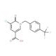 5-Chloro-6-oxo-1-[4-(trifluoromethyl)benzyl]-1,6-dihydro-3-pyridinecarboxylic acid (CAS 886761-94-0) - chemical structure ima