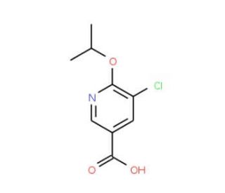 5-chloro-6-(propan-2-yloxy)pyridine-3-carboxylic acid - chemical structure image