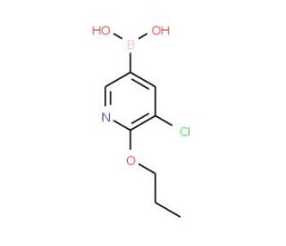5-Chloro-6-propoxypyridine-3-boronic acid (CAS 1150114-70-7) - chemical structure image