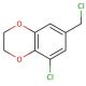 5-chloro-7-(chloromethyl)-2,3-dihydro-1,4-benzodioxine - chemical structure image