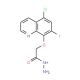 (5-Chloro-7-iodo-quinolin-8-yloxy)-acetic acid hydrazide (CAS 73511-41-8) - chemical structure image