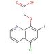 (5-Chloro-7-iodo-quinolin-8-yloxy)-acetic acid - chemical structure image