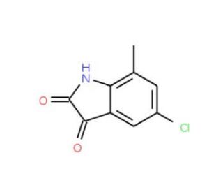 5-Chloro-7-methylisatin (CAS 14389-06-1) - chemical structure image