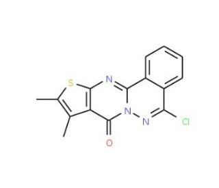 5-Chloro-8,9-dimethyl-10-thia-6,6a,11-triaza-cyclopenta[b]phenanthren-7-one - chemical structure image