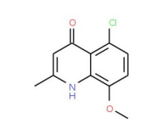 5-Chloro-8-methoxy-2-methylquinolin-4-ol (CAS 421568-47-0) - chemical structure image