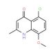 5-Chloro-8-methoxy-2-methylquinolin-4-ol (CAS 421568-47-0) - chemical structure image